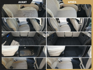 Comparatif avant et après du nettoyage d’un Renault Scénic